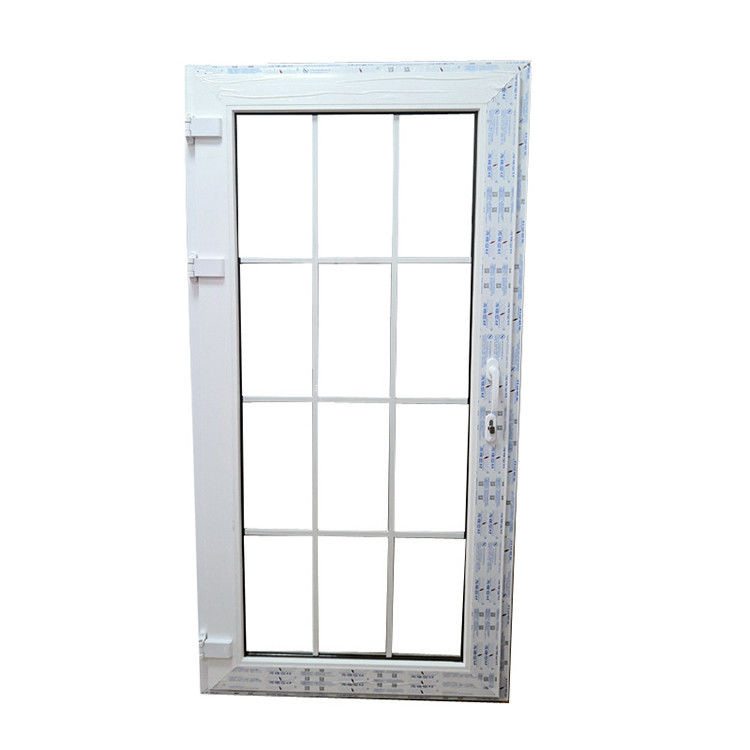 Lager Front Französisch Glas Tür Design mit weißem PVC-Profil und doppelt gehärtetem Glas