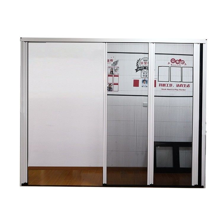 Grüner Aluminiumrahmen Mosquito Pleated Mesh Klappschirm Tür für modernes Design