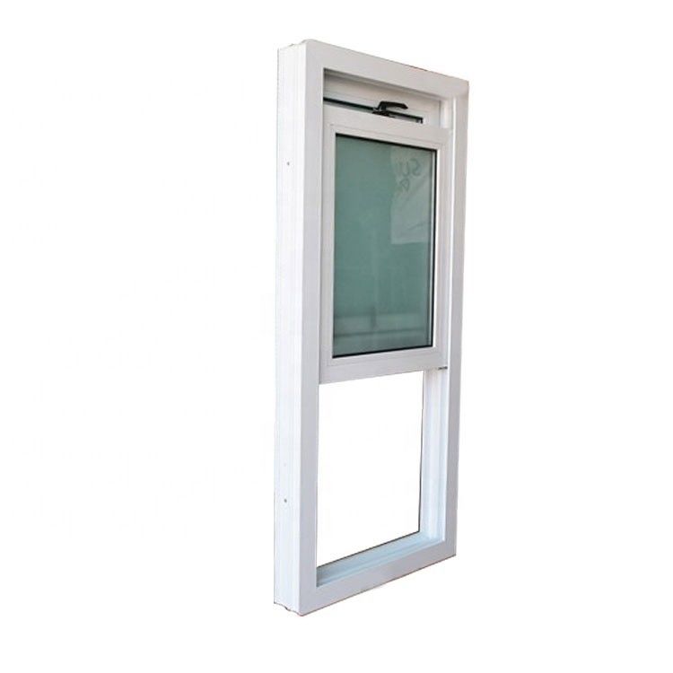 2.0mm-2.5mm Profildicke PVC vertikal gleitendes Fenster für die Installation im Innenhof