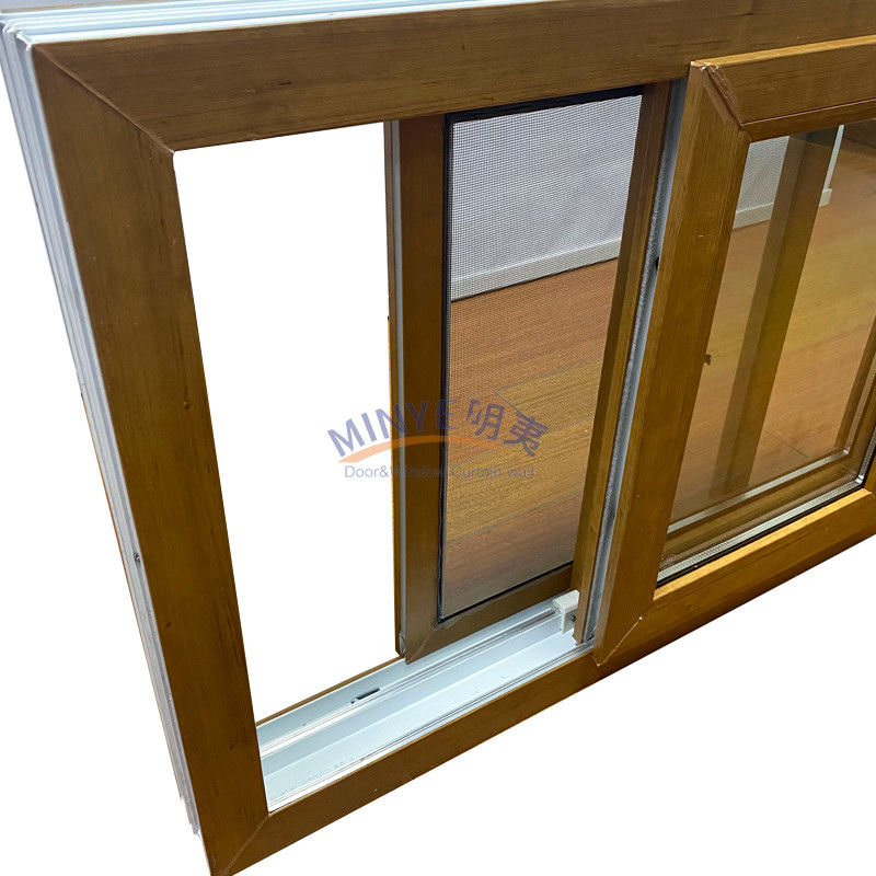 Erschwingliches Holzkorn-Vinylfenster mit 2,5 mm Profildicke und deutscher Hardware