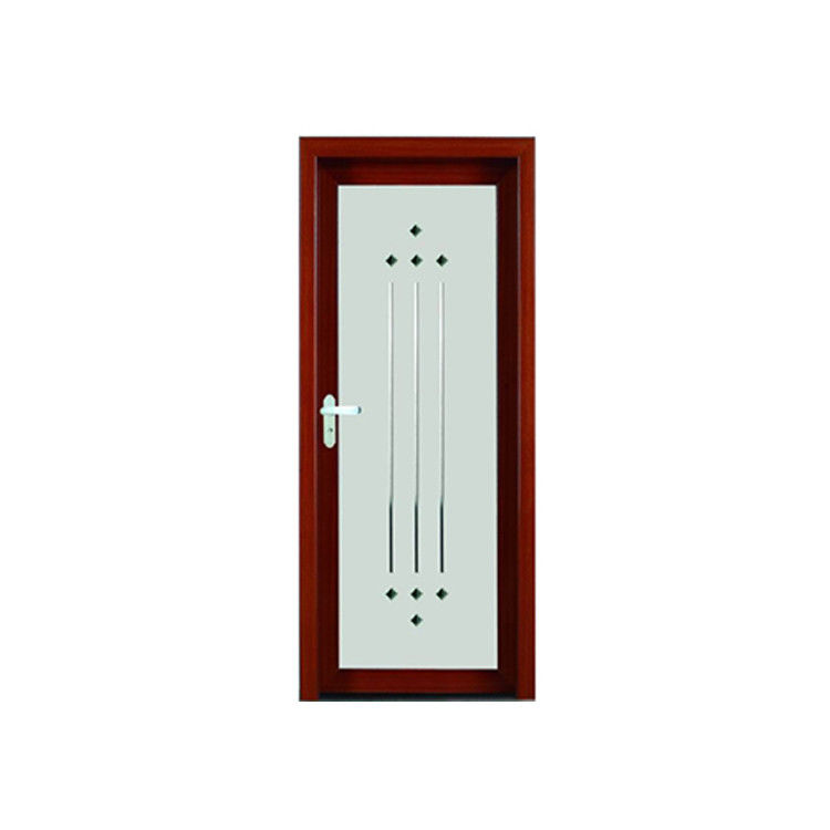 Doppelverglasete Doppelgehärtetes Glas Innentür mit PVC-Rahmen und dekorativem Design