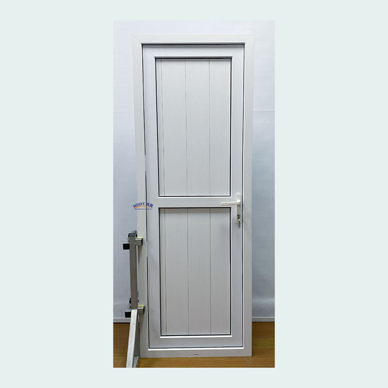 Doppelgehärtetes Glas französischer Stil UPVC vertikale Scharniertür für PVC-Gusset Tür Exporteur