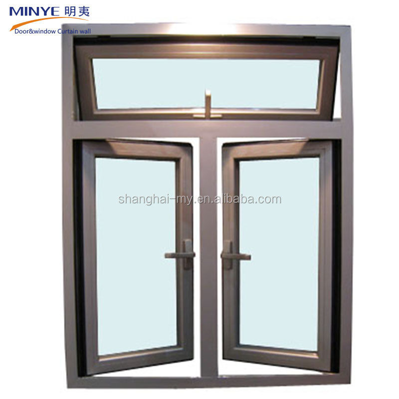 Hochaluminium-Floor-to-Ceiling-Fenster mit Nylon-Bildschirm und Profildicke von 3,0 mm