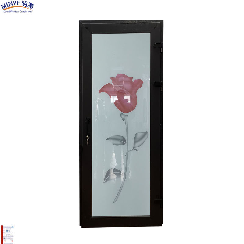 Doppelgehärtetes Glas, winddicht, UPVC-vertikal gehängte Tür für langlebige PVC-Gusset-Tür