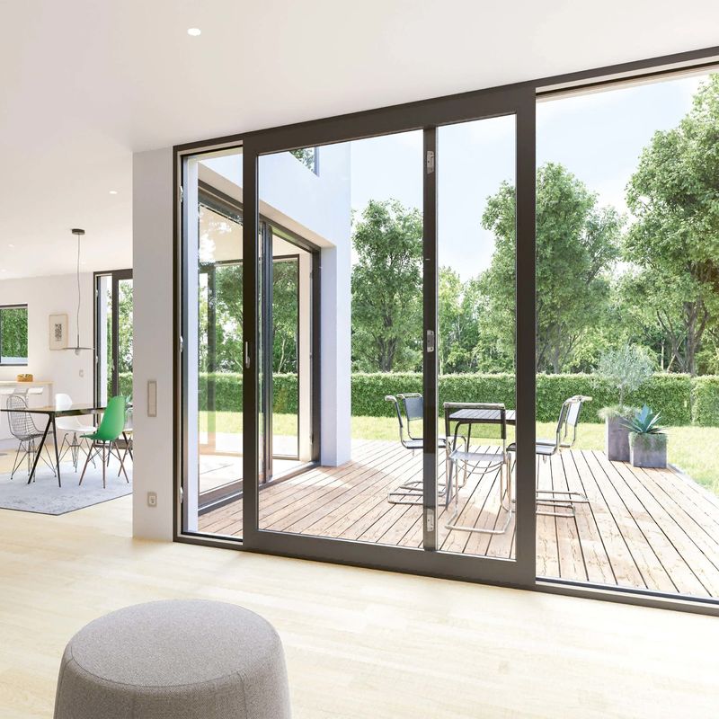 Wasserdichte und winddichte PVC-Glasschiebetür für UPVC-Türen