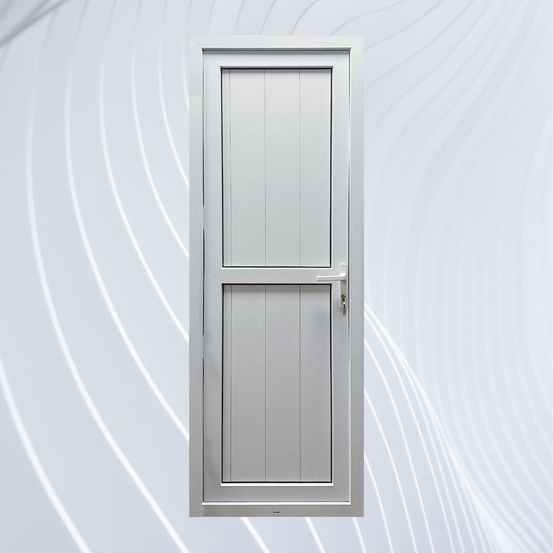 Winddichte PVC-Haupttüren im französischen Stil UPVC-Vertikal-Scharniertür mit PVC-Gusset-Türen