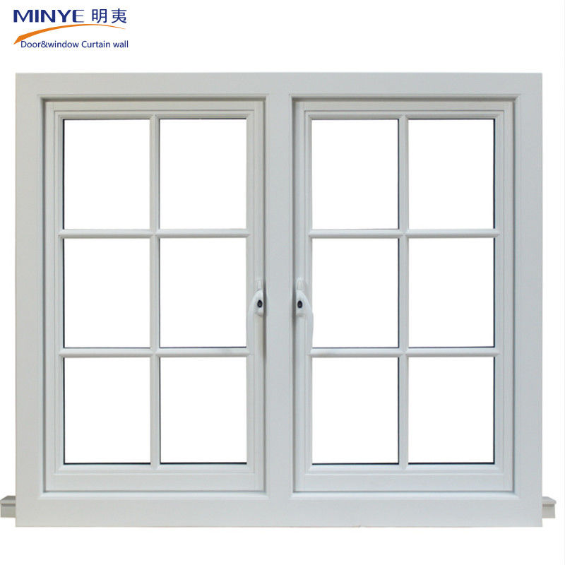 1.4mm Profildicke Anodisiertes modernes Eisenfenstergrill Design für Aluminium geöffnete Fenster