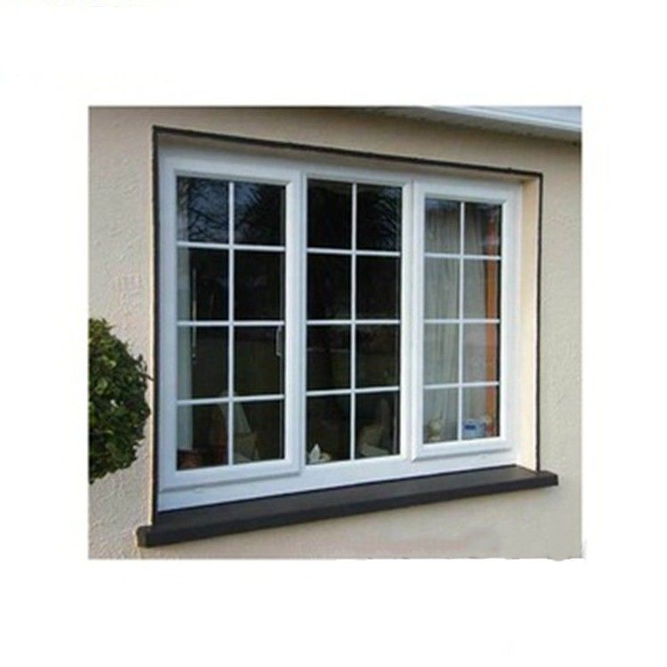 angepasste Farben Offener Stil Holzfarbe Aluminium Fenstergrills Design für Schieben Stil