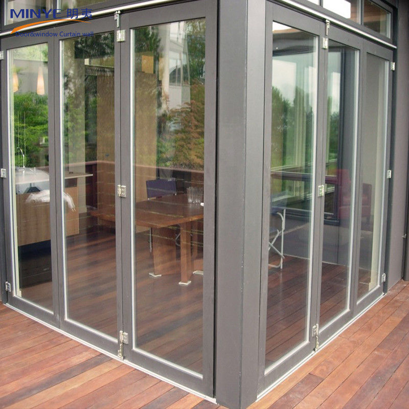 Doppelgehärtet Doppelverglasung Tür Glas PVC Klapptür für Innenabschnitt