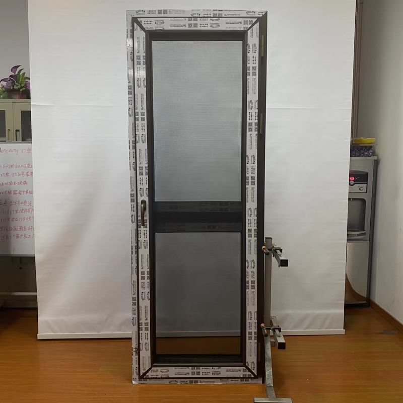 Minimalistische Glastür mit chinesischer Top-Hardware-Aluminium-Doppelblatt-Fenster
