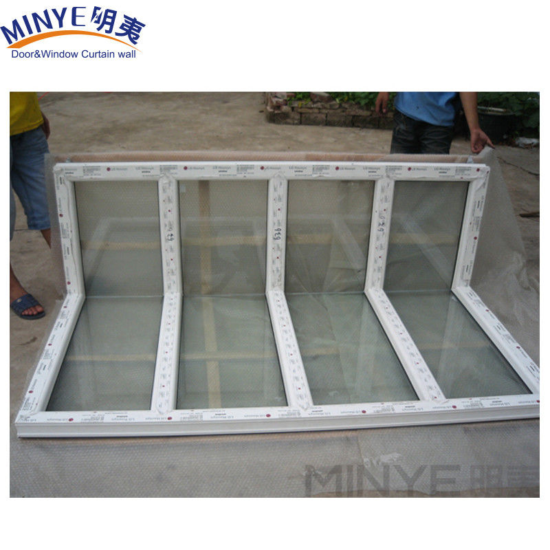 Nahtlose Eckfenster mit UPVC-Rahmen 90 Grad verstärktes Aluminium/PVC-Fenster