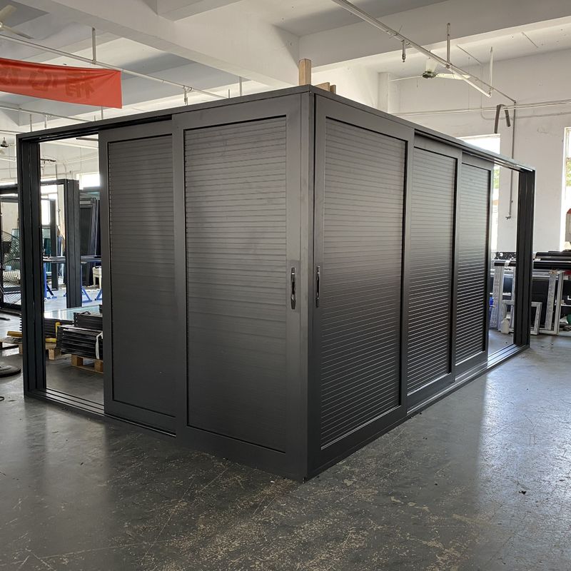 Eintrittsschiebetürsystem für Panorama-Ecke Patio-Türen in Aluminium