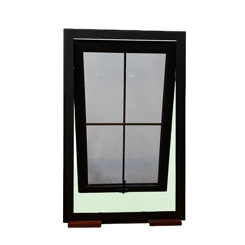 Swing-Open-Style-Aluminiumfenster mit doppelt gehärtetem Glas und eingebautem Gitter