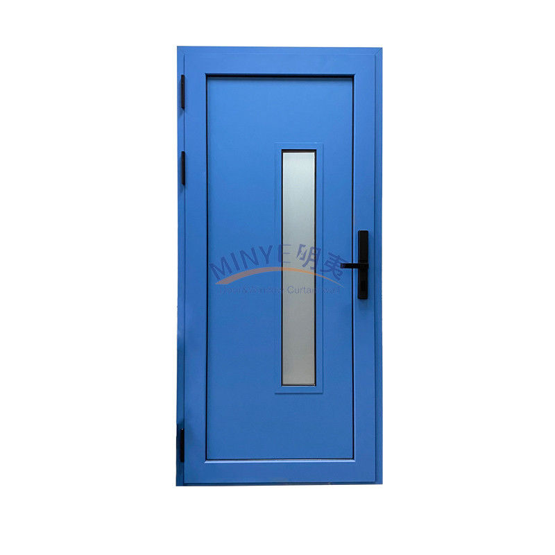 Blaufarbene Aluminium-Gehäuse mit doppeltempertem Glas und elektronischem Code-Schloss
