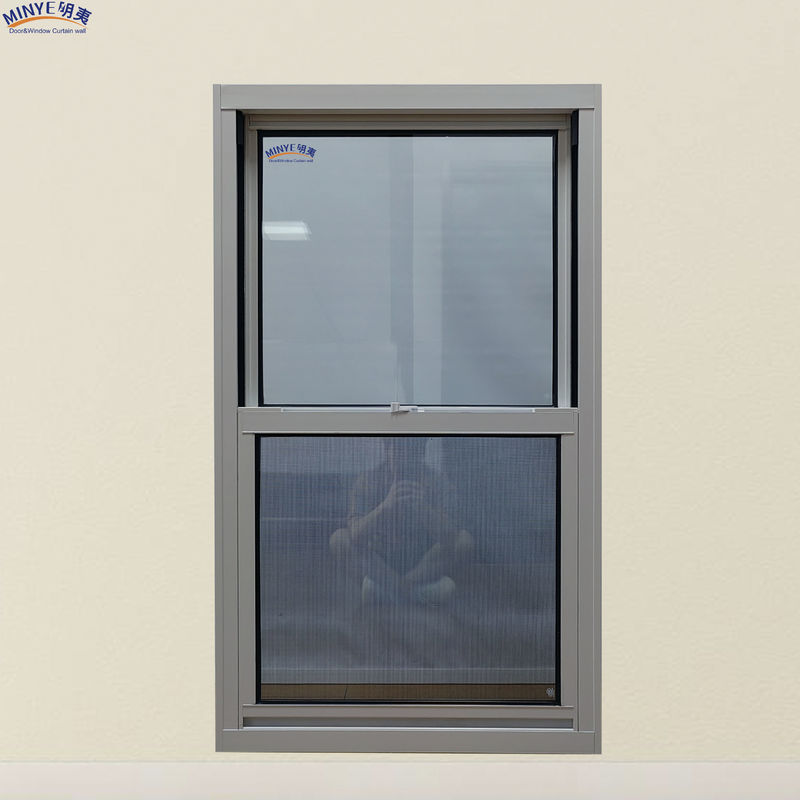 Doppelgehärtetes Glas Aluminiumprofil Doppelhängfenster zur Wind- und Wärmedämmung