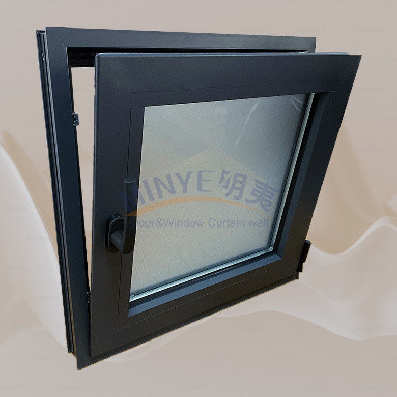 Wärmeabbruch Aluminium Tilt Turn Window für hohe Festigkeit und gute Dichtung angepasst